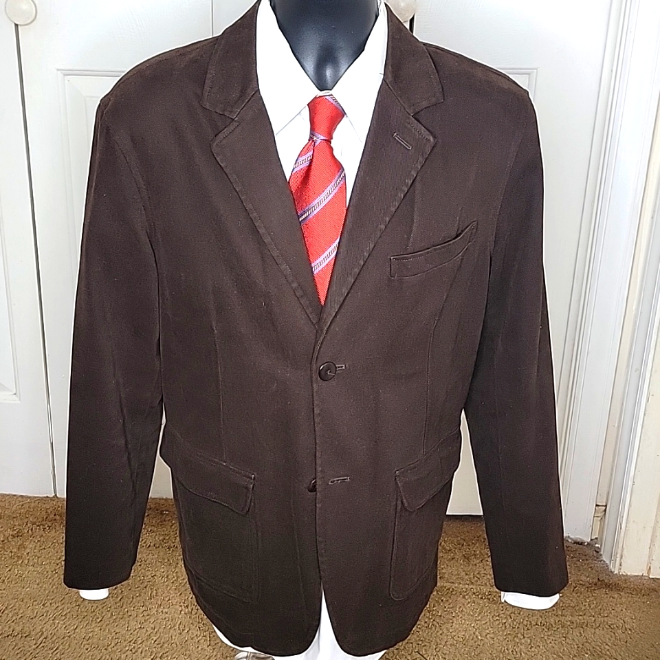 Brooks Brothers Unstructured Blazer Size Medium Brown